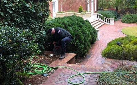 Camera inspection equipment used to diagnose septic and sewer line concerns
